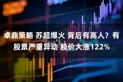卓鼎策略 苏超爆火 背后有高人？有股票严重异动 股价大涨122%